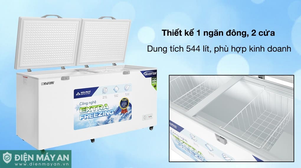 Tủ đông Hòa Phát Inverter 544 lít HPF AD8544